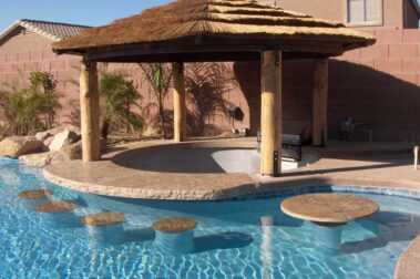 Custom granite poolside countertop - Granite Kitchen & Bath in Tucson