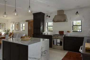 Kitchen countertop installation Tucson AZ with granite slab