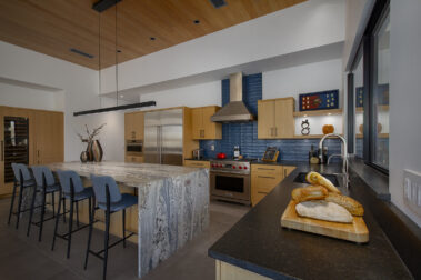 Custom stone fabrication for kitchen renovation in Tucson