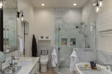 Bathroom remodeling Tucson AZ with custom granite and quartz vanity countertops